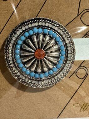 Southwest Design Concho Style Jeweled Pop Up Phone Grip & Stand NEW